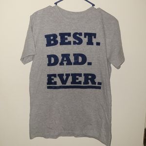 “Best Dad Ever” Grey T-shirt Men's Medium - Great For Father's Day